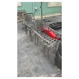 5 METAL PATIO CHAIRS