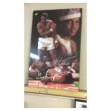 MUHAMMAD ALI 'CHAMP' POSTER ON BOARD