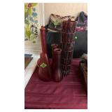 GROUP OF GLASS BOTTLES