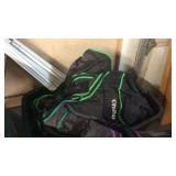 GRAY TOTE W/ BLACK & GREEN OHUHU PLANT GERMINATION