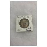 1904 PHILIPINES 50 CENT PIECE 90% SILVER