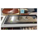 2 MIRROR BACK COAT RACK, LAP DESK & TRAY