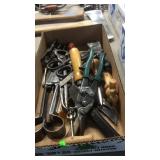 BX W/ TIN SNIPS, NIPPERS, SHEARS & MISC TOOLS