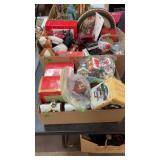 2 BX OF MISC CHRISTMAS DECOR