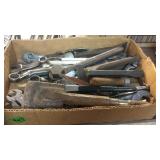 BX W/ PUNCHES, CHISELS & OLD WRENCHES