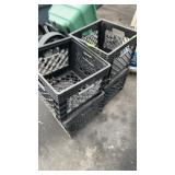 4 MILK CRATES