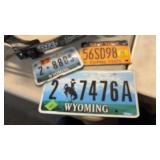 GROUP  OF LICENSE PLATES