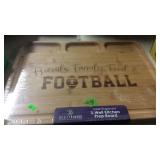 FOOTBALL THEMED BAMBOO PREP BOARD