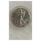 1942 WALKING LIBERTY SILVER HALF DOLLAR