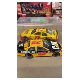 2 DIE CAST YELLOW RACECARS