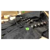 SET OF WOOD BORING BITS IN BLACK BAG