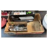 SILVERWARE & GE ELECTRIC KNIFE
