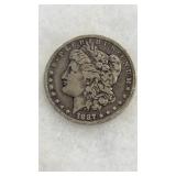 1887-O MORGAN SILVER DOLLAR