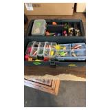 PLANO TACKLE BOX W/ MISC TACKLE INSIDE