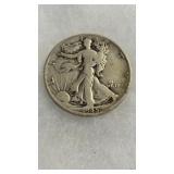 1945 WALKING LIBERTY SILVER HALF DOLLAR