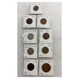 GROUP OF 9 FOREIGN COINS