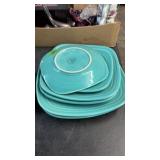 GROUP OF FIESTA STONEWARE DISHES