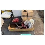 BX W/ CUP SET, HARD ROCK CAFE BEER GLASSES & MISC