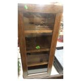 PRIMITIVE GLASS FRONT DISPLAY BOX