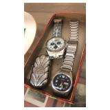 2 WRIST WATCHES & CIGARETTE LIGHTER