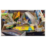 BX W/ PLAY DOUGH, DRY ERASE MARKERS, GLITTER GLUE