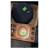 VINTAGE PIPE STAND, BX W/ WRIST WATCH, KEY CHAIN