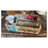 BX OF COLLECTIBLES, BLACK AMERICANA DOLL, TRAY