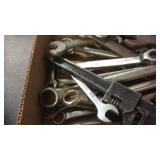BX OF ANTIQUE WRENCHES