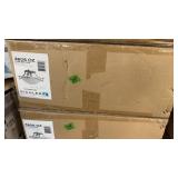 NIB OLD BRONZE 3 LIGHT SUNSET MARBLE GLASS LIGHT