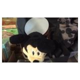 TOTE W/ PLUSH MICKEY MOUSE & OTHER MICKEY ITEMS