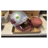 MONTANA GRIZ HELMET & FOOTBALL