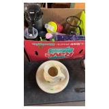 SMALL PITCHER & BOWL, AIR POT, GLASS PITCHER,