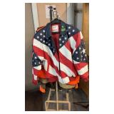 MICHAEL HOBAN WHEREMI LEATHER USA THEMED JACKET