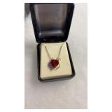 RED STONE NECKLACE
