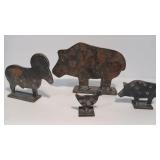 ANTQ METAL CUT OUT FARM ANIMALS