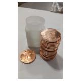 21 - 1 OZ. COPPER ROUNDS ASSORTMENT