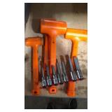 4 DEAD BLOW HAMMERS AND HX BIT SOCKETS