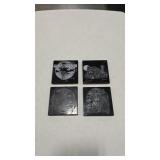 4 - CARVED SLATE COASTERS