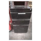 3 DRAWER ROLLING METAL CABINET AND METAL STORAGE B