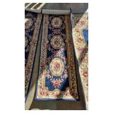 WOOL DAMASK AUBUSSON RUNNER