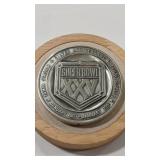 7.9 0Z  SILVER MEDALLIC ARTS MEDALLION