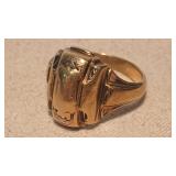 10K  ANTQ CLASS RING SZ 4