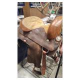 LEATHER WESTERN SADDLE 15' SEAT