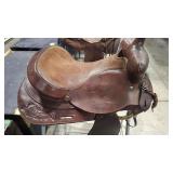 LEATHER WESTERN STYLE SADDLE 15' SEAT