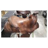 LEATHER WESTERN STYLE SADDLE 15' SEAT