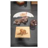 WOODLAND THEME DECOR & CHEESE CROCK