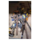 GROUP OF WOOD CLAMPS