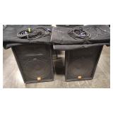 2 JBL SOUNDFACTOR SF15 SPEAKERS W, COVERS AND CONN