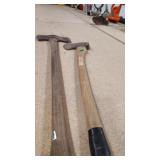 DOUBLE SIDED AXE AND SINGLE HEAD AXE