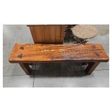 LIVE EDGE HAND CRAFTED BENCH